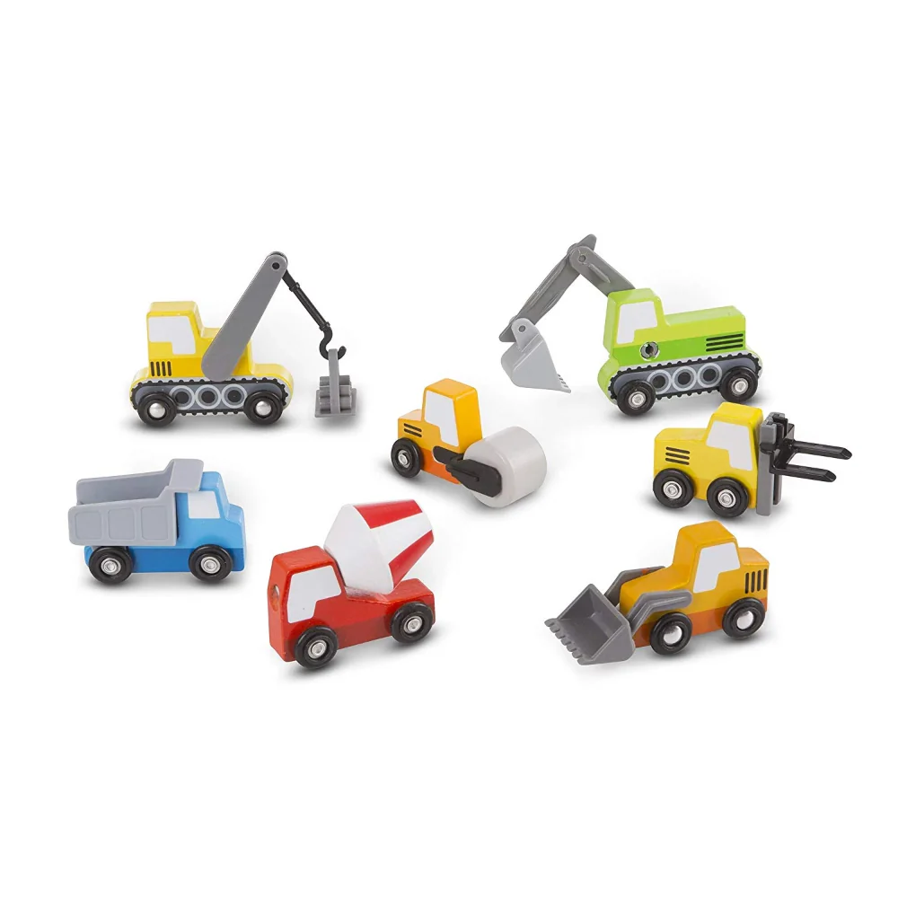 Melissa & Doug Wooden Construction Site Vehicles - Image 3