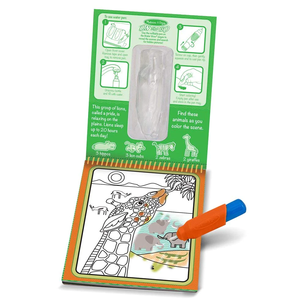 Melissa & Doug On The Go Water Wow Safari - Image 2