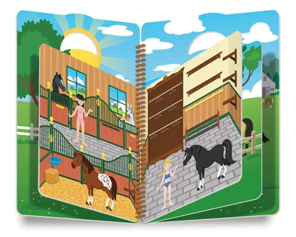 Melissa & Doug Puffy Sticker Activity Book - Riding Club - Image 2