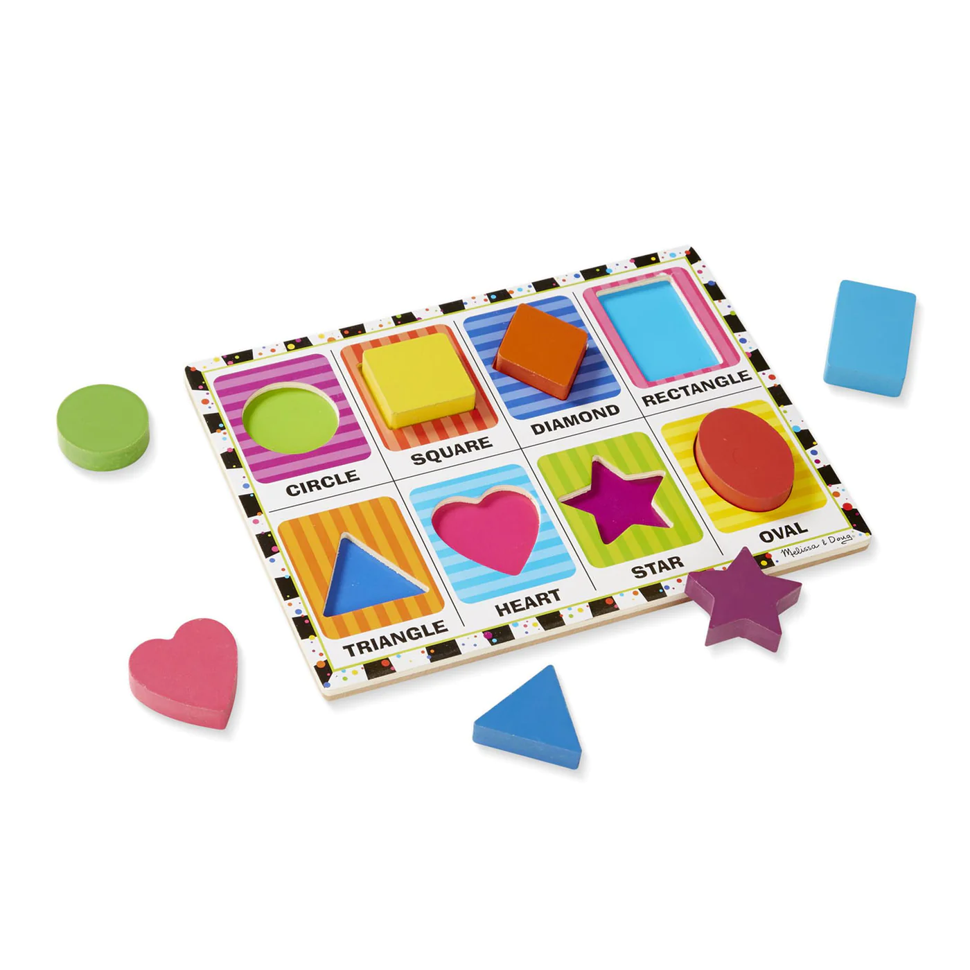 Melissa & Doug Chunky Puzzle - Shapes - Image 2