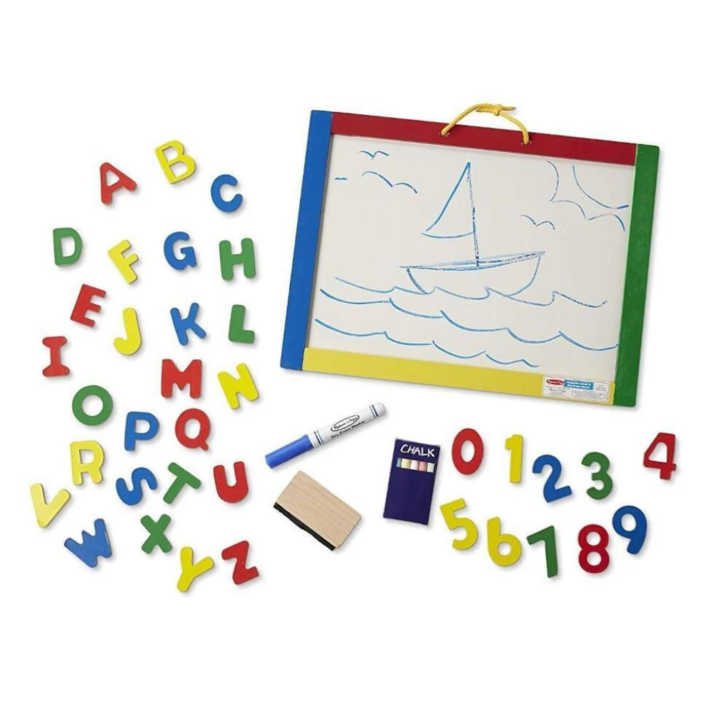 Melissa & Doug Magnetic Chalkboard Dry-erase Board - Image 3