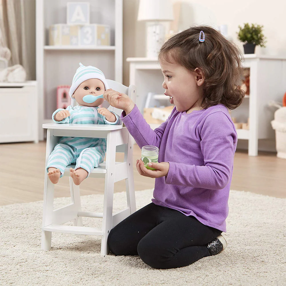 Melissa & Doug Mine to Love Wooden Play High Chair for Dolls - Image 2