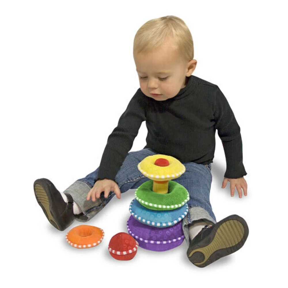 Melissa & Doug Soft Rainbow Stacker - Image 2