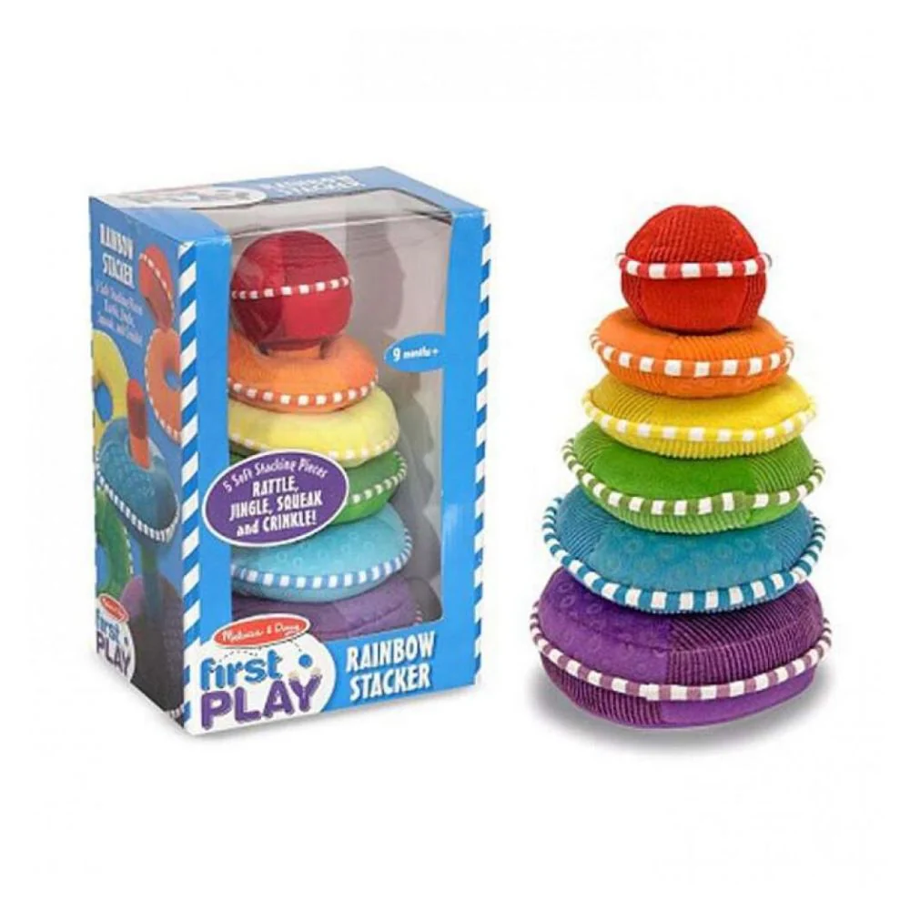 Melissa & Doug Soft Rainbow Stacker - Image 3