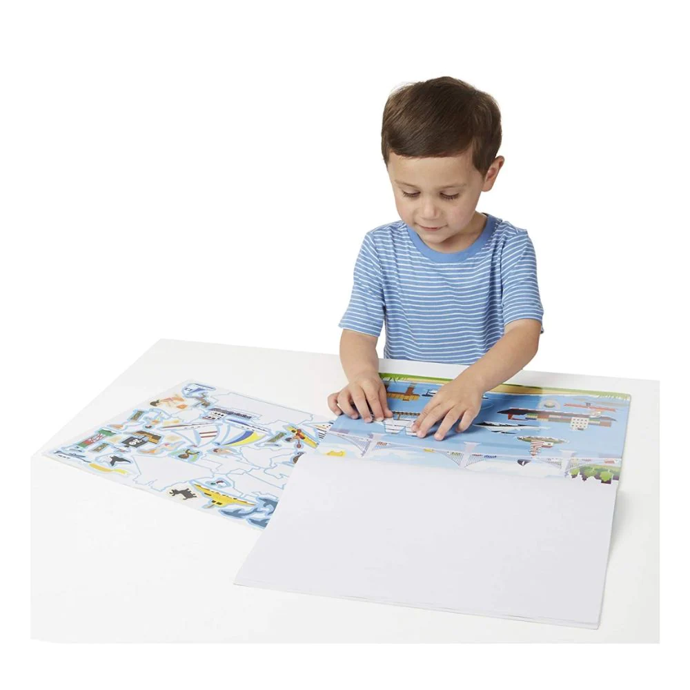 Melissa & Doug Vehicle Reusable Sticker Pad - Image 2