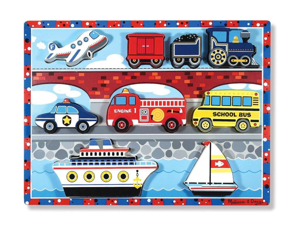 Melissa & Doug Chunky Puzzle - Vehicles