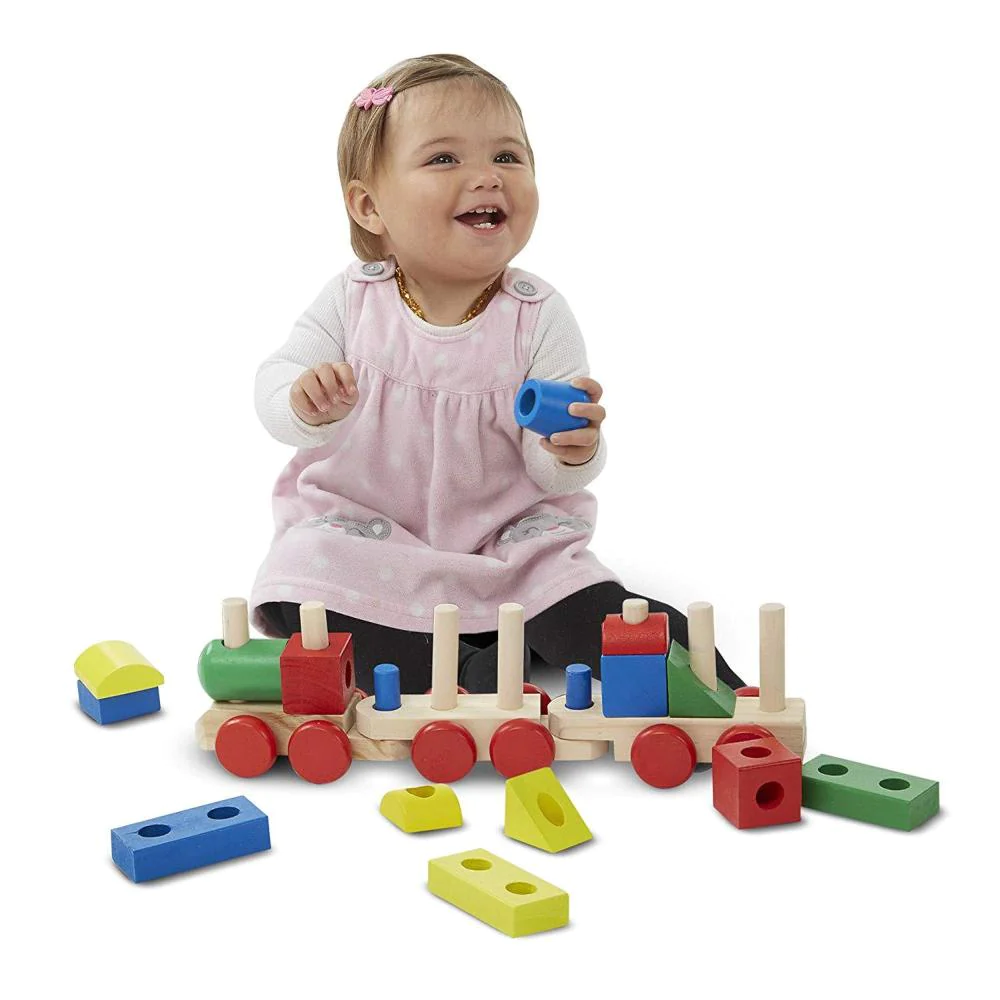 Melissa & Doug Stacking Train Toddler Toy - Image 2