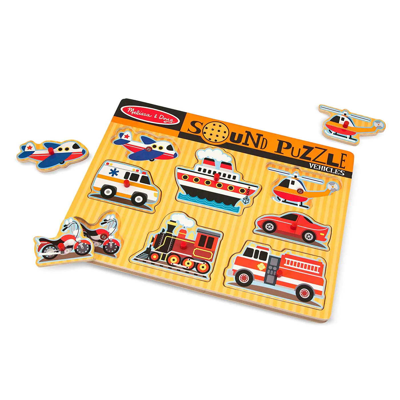 Melissa & Doug Vehicles Sound Puzzle - Image 2