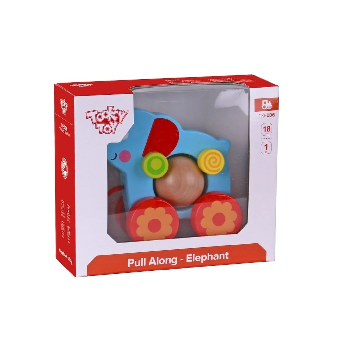 TookyToy Pull Along Elephant - Image 3