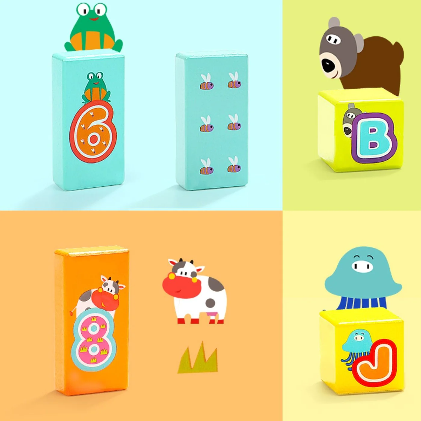 TopBright Wooden ABC 123 Blocks - Image 6